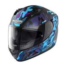 CASCO MOTO NOLAN N60.6 FOXTROT 35 FLAT BLACK BLUE INTEGRALE