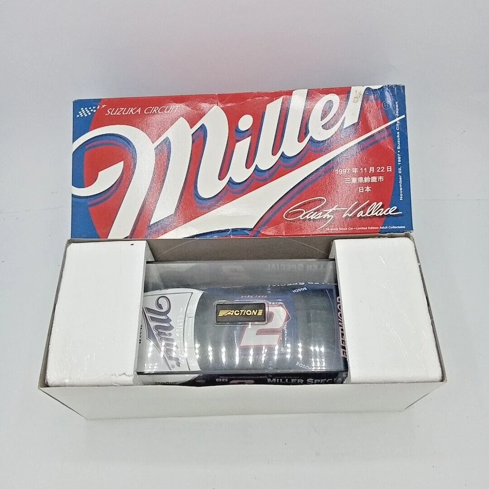 Rusty Wallace ACTION #2 Miller 1997 Thunderbird 1 of 5000 - Image 2 of 4