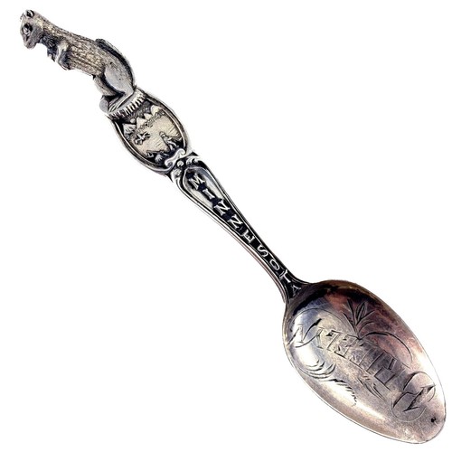 Vintage Sterling Silver 925 Baker-Manchester 5in Souvenir Spoon
