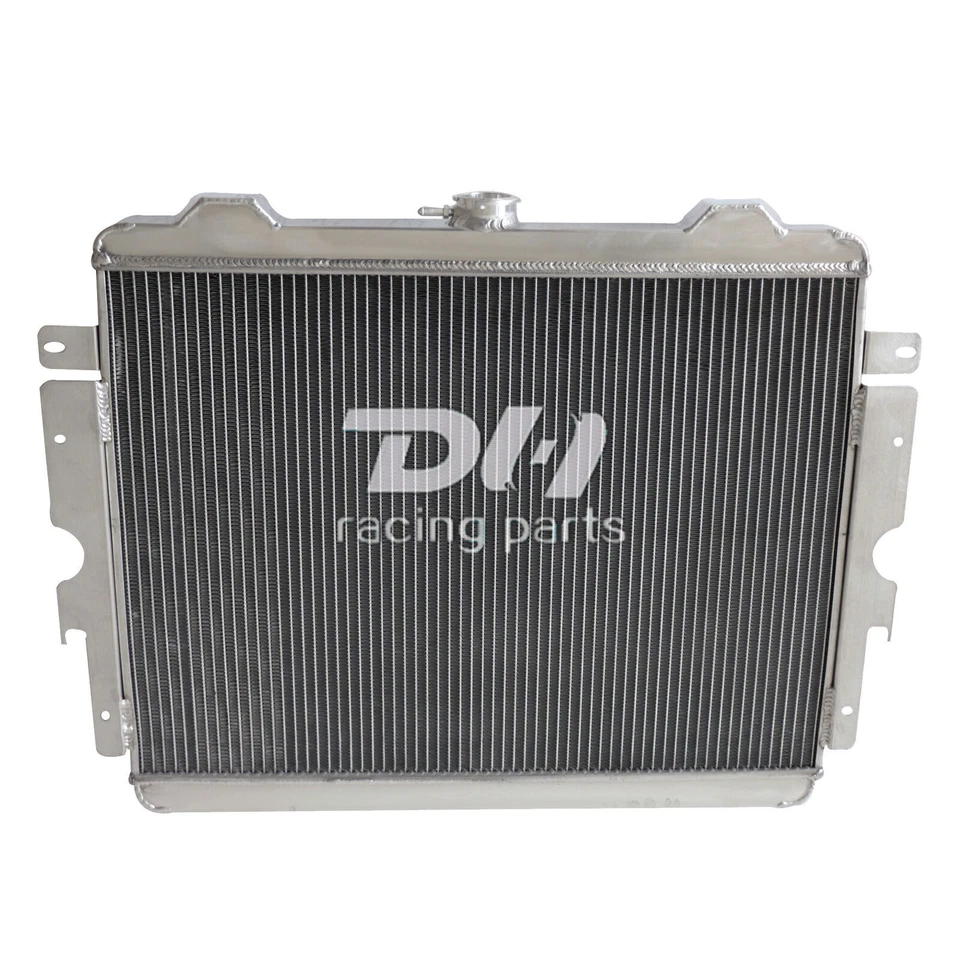 Radiador de aluminio Fit 1975-79 Plymouth Scamp/Dodge Dart/Chrysler Valiant 5,2 L V8 4 filas Foto 3 de 4