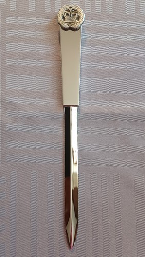 LETTER OPENER CROWN PEWTER EMBELLISHMENT - Afbeelding 1 van 4