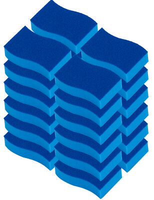 Elitra Antimicrobial Non-Scratch Scrubber Cleaning Sponge, Blue - 24 Pack -