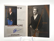 2024 LEAF HISTORY BOOK POP CULTURE A-LIST MAGAZINE DREW BARRYMORE AUTOGRAPH /25