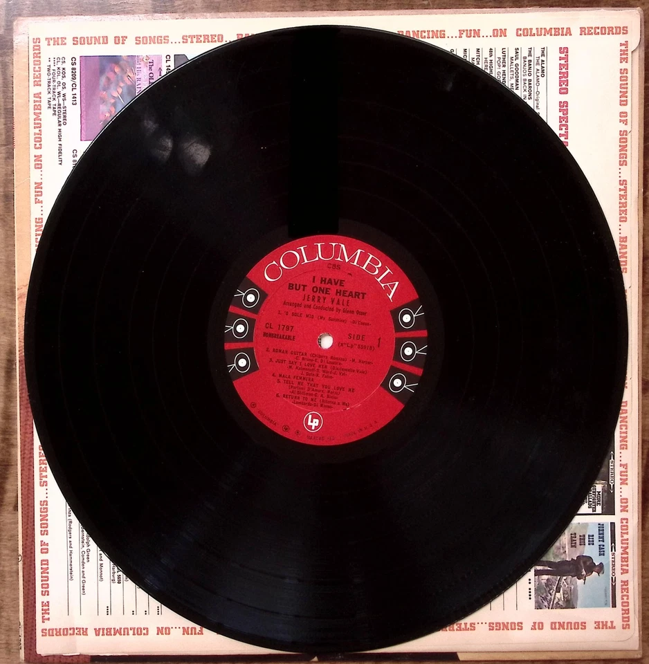 JERRY VALE I HAVE BUT ONE HEART COLUMBIA RECORDS VINYL 197-54 Foto 3 de 4