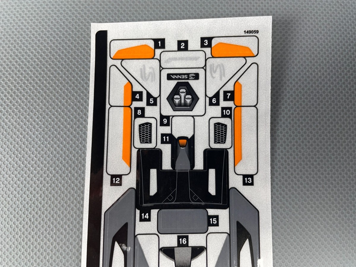 Sticker Sheet for LEGO Set 75892 Speed Champions McLaren Senna