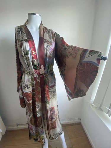 Zara Multi Patchwork Print Flowing Kimono With Full Sleeves BNWT LAST ONE - Picture 11 of 12