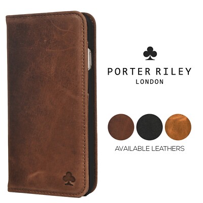 PORTER RILEY -  Huawei P30 Pro Genuine Leather Stand / Cover / Wallet Case