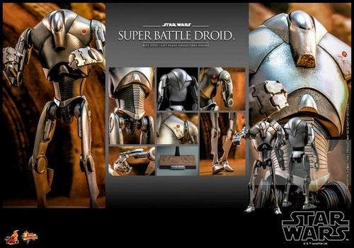 1/6 Star Wars AOTC Super Battle Droid Figure Hot Toys MMS682 908856 - Picture 5 of 5