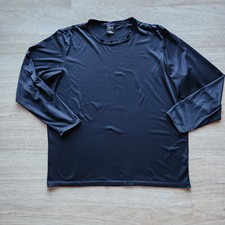 Vintage Patagonia Capilene Made in USA Long Sleeve T-Shirt Crew Neck Black Sz.XL