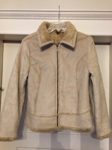 faux suede camel jacket