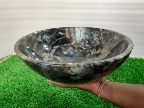 Natural Labradorite Bowl, labradorite Hand Carved bowl, Gemstone bowl Gift Decor - Picture 6 of 8