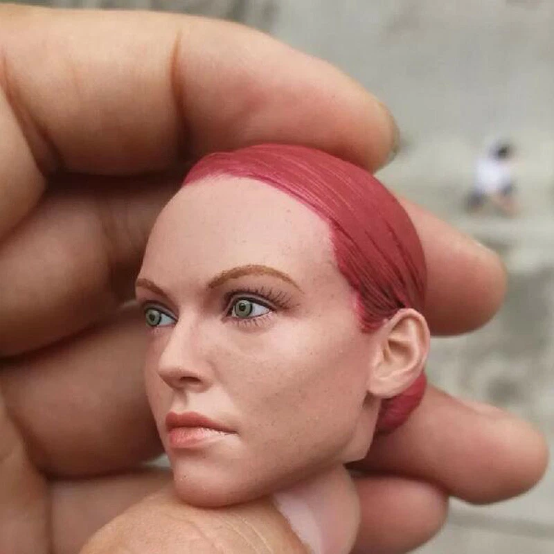 Delicada Pintura Escala 1/6 Los Agentes Jedi Pelo Rojo Cabeza Tracey Esculpida Ajuste 12" Foto 3 de 4