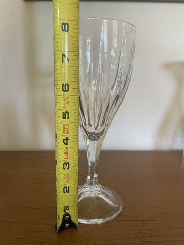 Set Of 4 Godinger Shannon Lead Crystal Ingrid Goblets Glass 8 1/8" - Picture 4 of 4
