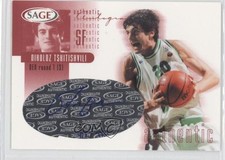 2002 Sage Authentic Auto Red 418/550 Nikoloz Tskitishvili #A30 Auto 0q3