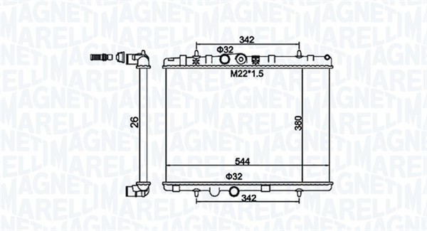 Magneti Marelli MotorküHler WasserküHler 350213156100 FüR Opel Crossland P17 Van-image