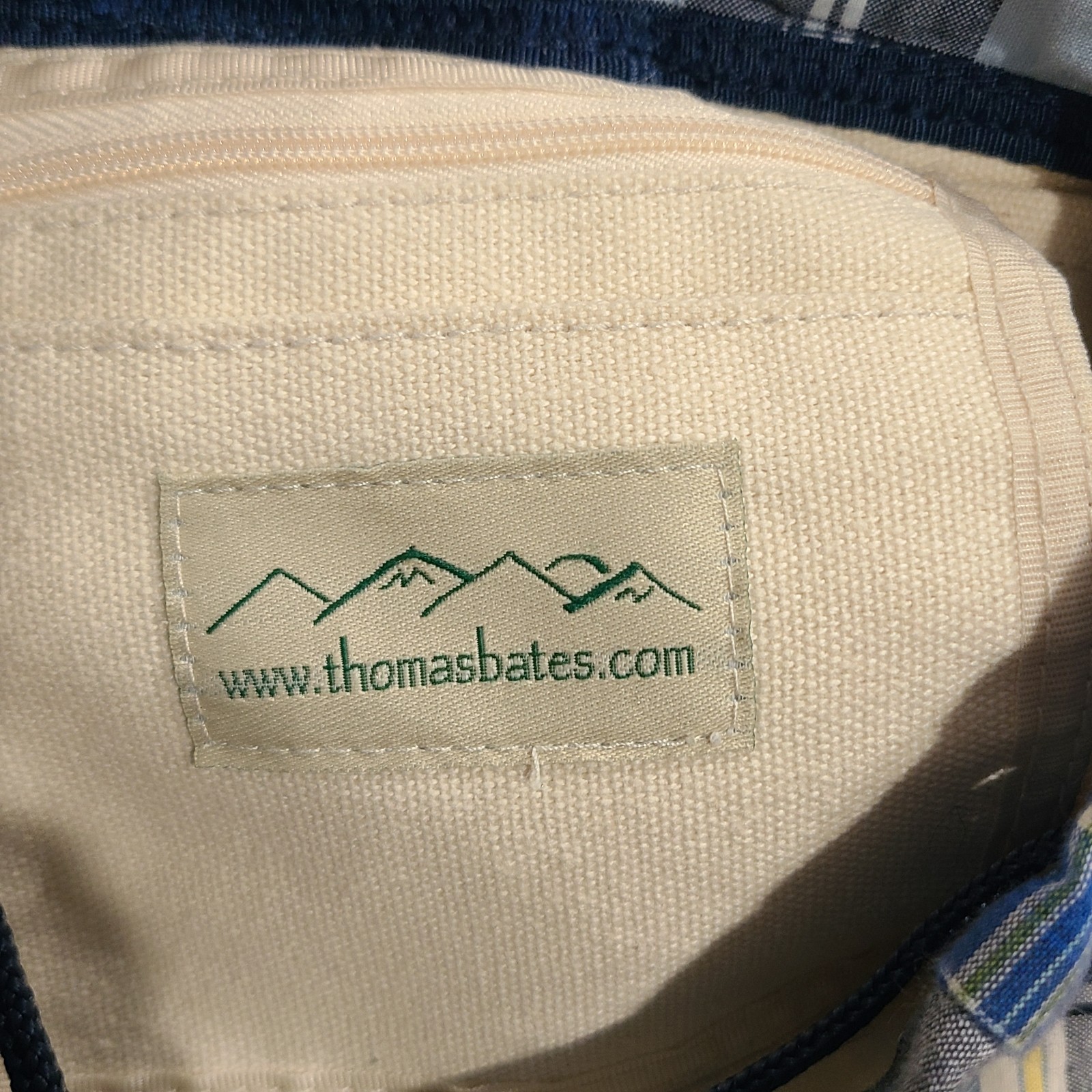 Thomas Bates Blue Patchwork Plaid Mini Backpack P… - image 7