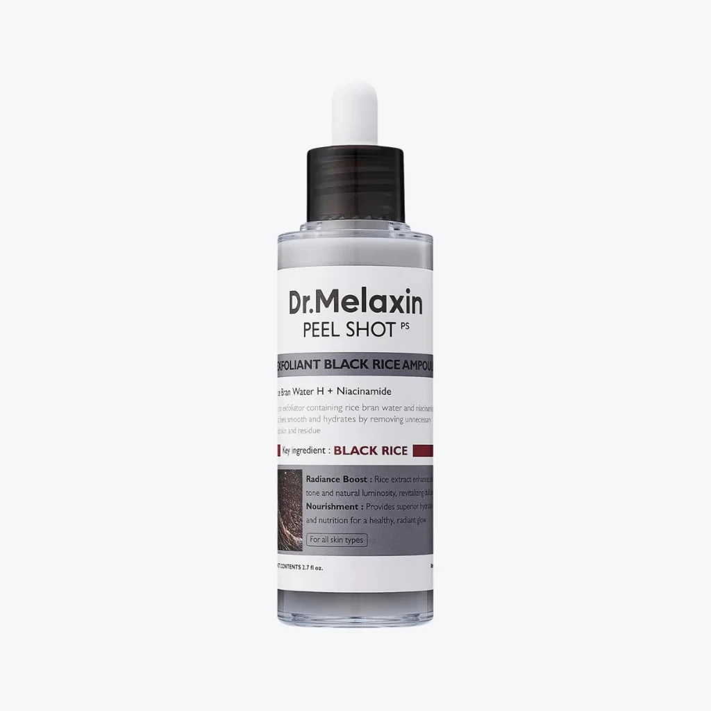 [Dr.Melaxin] PEEL SHOT EXFOLIATING BLACK RICE AMPOULE 80ML