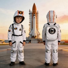 Boys Space Suit Masquerade Astronaut Performance Outfit Childrens Cospaly Gift