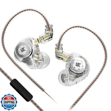 keephifi KZ EDX Pro in Ear Monitors with Microphone KZ IEM Earphones Dual DD 