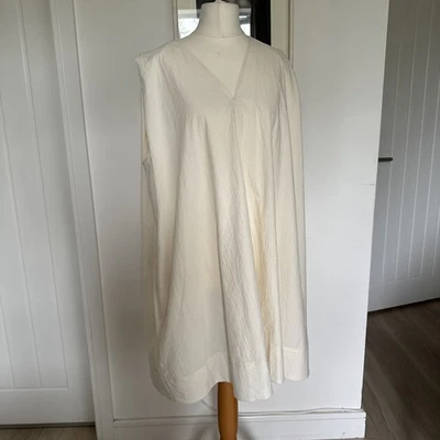 Vestido COS Crema Marfil Túnica Estilo EUR 44 Para Ajustar Reino Unido 18-22 Algodón - Imagen 1 de 4