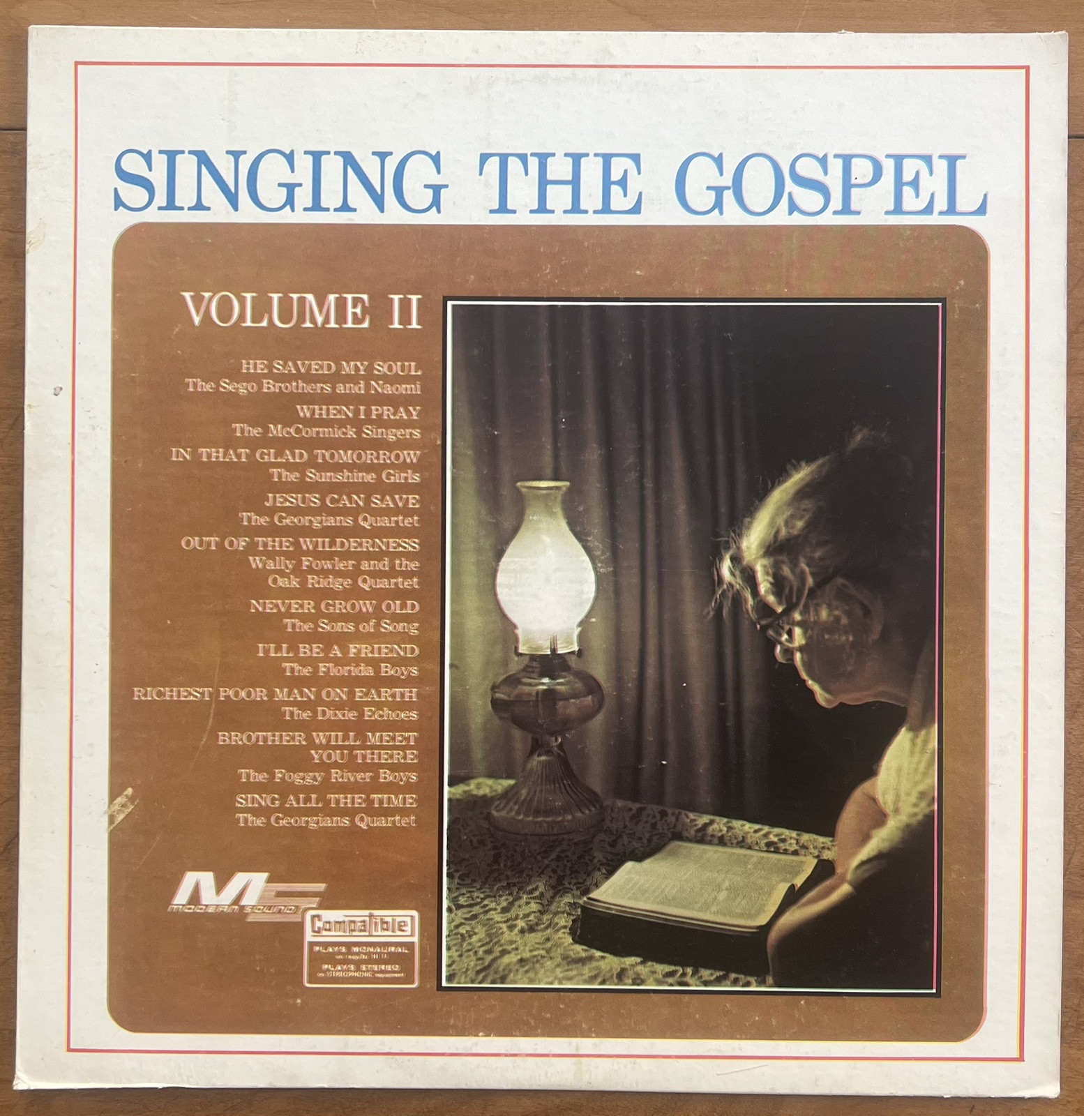 VARIOUS: singing the gospel, vol. 2 MODERN SOUND 12