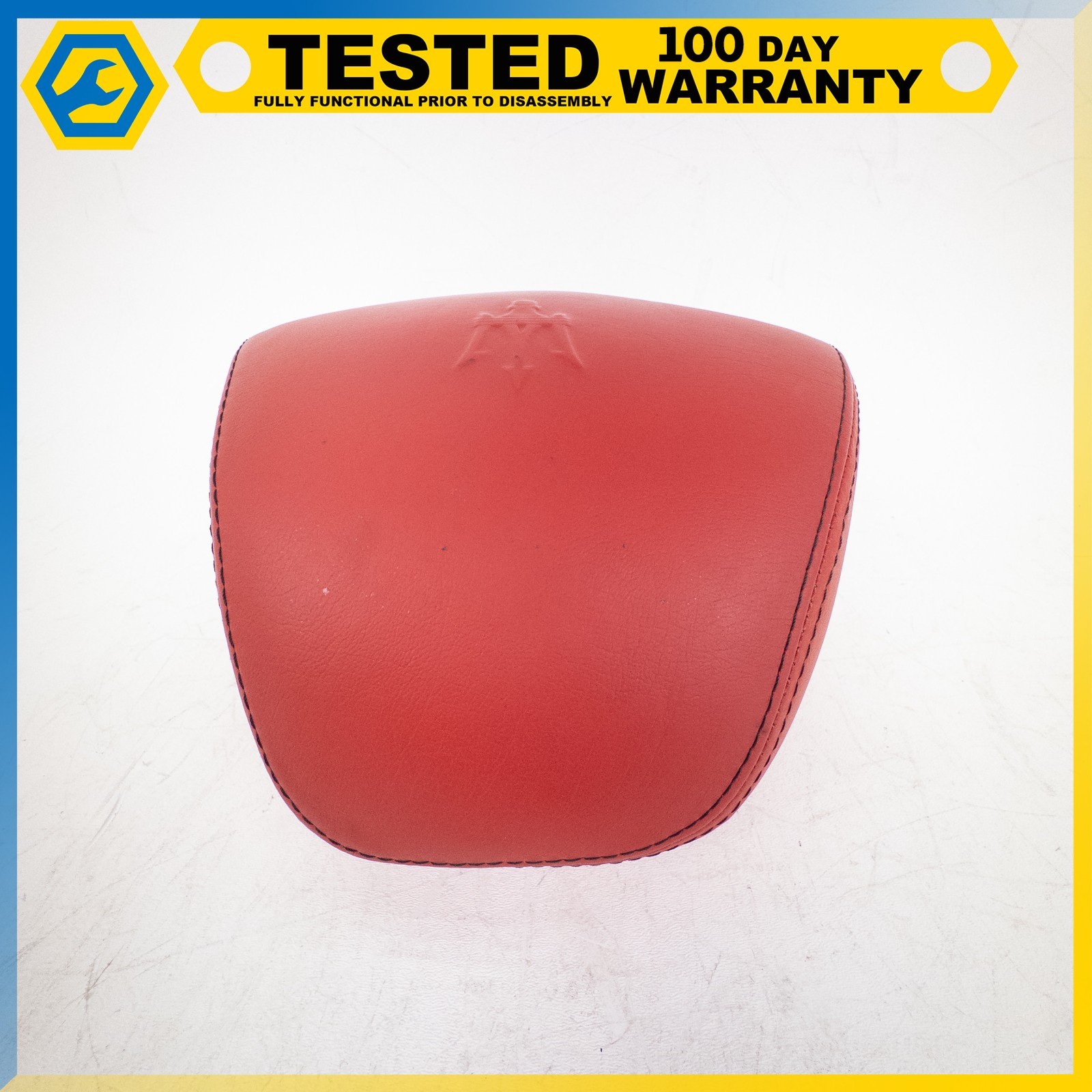 08-17 MASERATI GRANTURISMO GRANCABRIO FRONT LEFT OR RIGHT SEAT HEADRES RED OEM