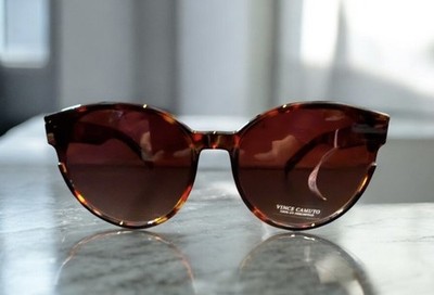 VINCE CAMUTO VC1061-TS Round Sunglasses TORTOISE SHELL Brown Gradient Lens NWT