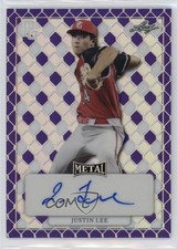 2022 Leaf Perfect Game All-American Classic Metal 17/20 Justin Lee Auto 3hd