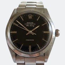 Rolex Air-King Precision 5500 Black Dial Cal 1520 Automatic Vintage Watch