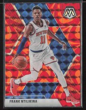 Frank Ntilikina 2019-20 Panini Mosaic #91 Reactive Orange New York Knicks