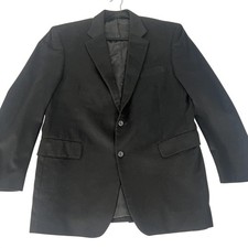 Jos A Bank Blazer Mens 43R Black 100 Cashmere Sport Coat Jacket Two Button
