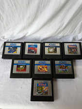 vintage atari 5200 game lot of 8 cartridges qix pole position centipede dig dug image