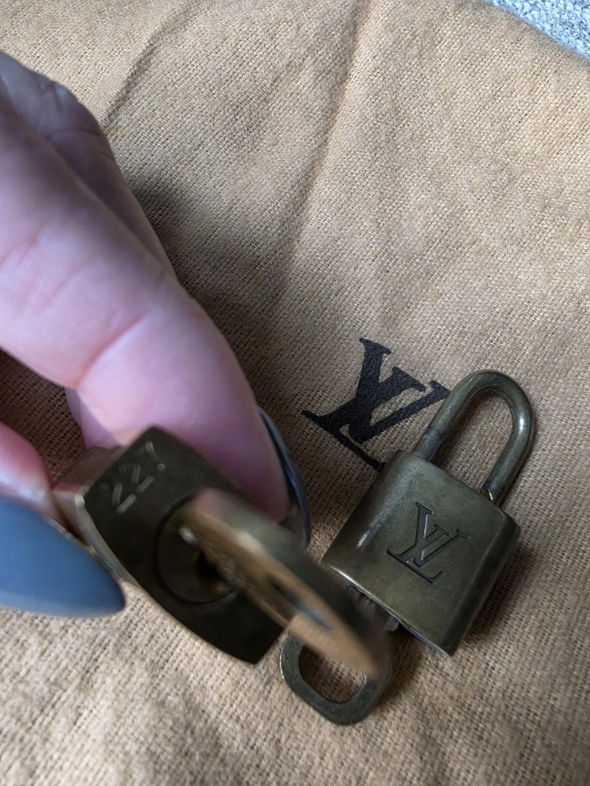 Authentic Louis Vuitton Key And Padlock Sets image 3