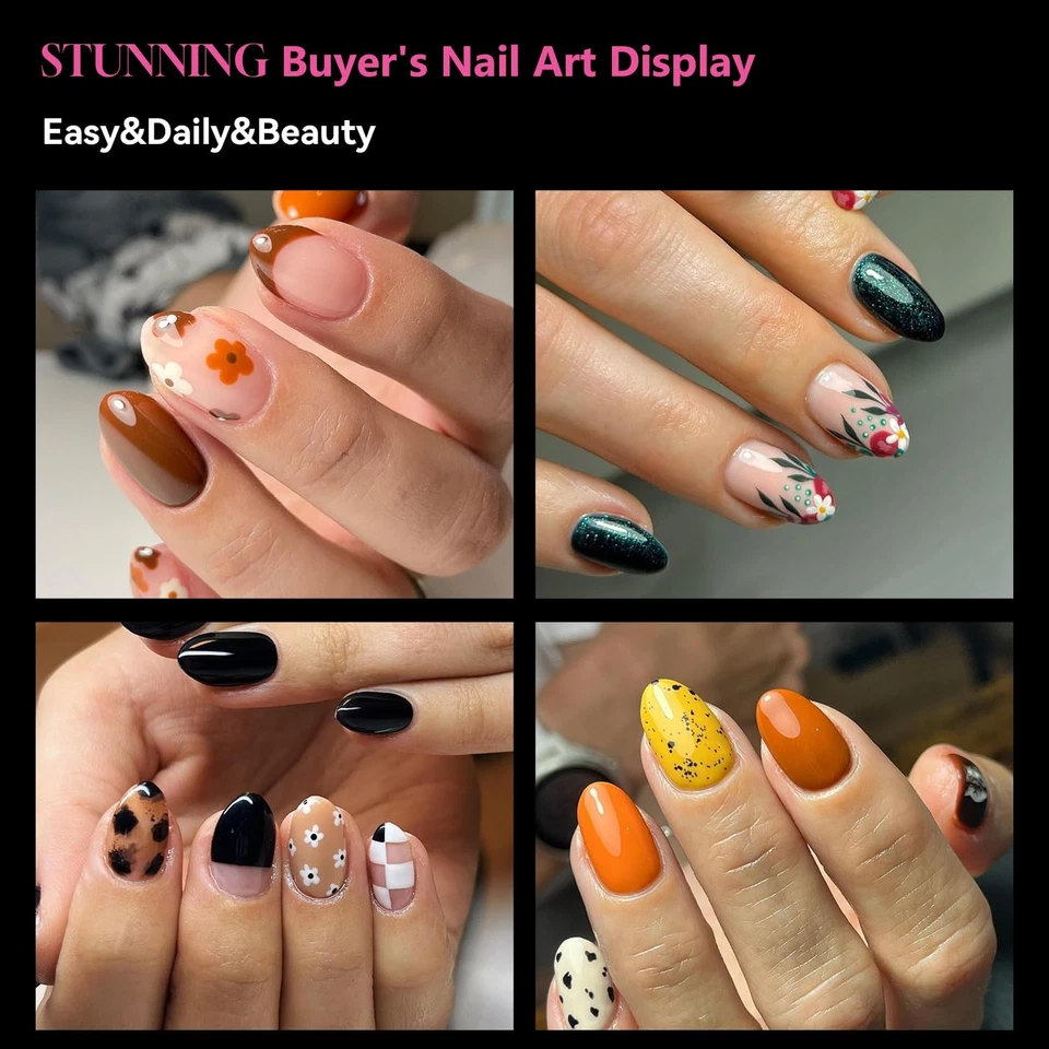 Puntas de uñas de almendra extra cortas UNA GELLA 504 PIEZAS cubierta completa gel suave transparente falso Foto 2 de 4