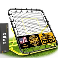 4x4.5 Ft Baseball Rebounder, Multi-Sport Trainer for Soccer and Volleyball, A...