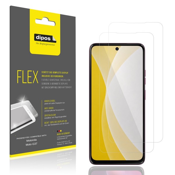 2X 3D Full Cover Schutzfolie FüR Motorola Moto G37 Panzerfolie Anti-Shock-image