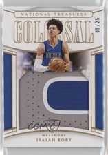 2019-20 National Treasures Colossal Rookie Materials Prime 5/25 Isaiah Roby 9bv