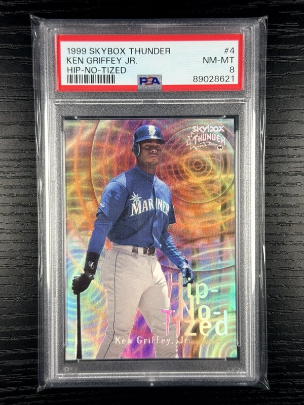 1999 Skybox Thunder Ken Griffey Jr. Hip-No-Tized PSA 8 RARE Insert Mariners HOF