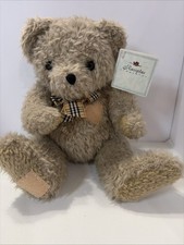 Russplus Treasures Teddy Bear Plush w/ Tag Plaid Bow Collectible Russ
