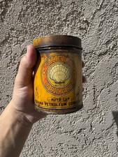Shell Roxanna 1 Lb Grease Early Rare Shell Auto Cup Motor Oil Grease Can Early