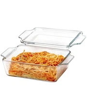 Glass Casserole Dish With Lid, Mini-1 QT (5.7in x 7in) Glass Baking Dishes fo...