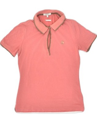 Geox Damen Poloshirt Regular Fit UK 10 Small Rosa Baumwolle AK09
