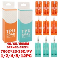 1-12Pcs Bicycle TPU Inner Tube 700C 23-35C Road Bike 45/65/80MM Ultralight