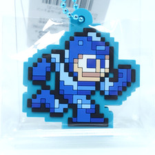 Rockman Mega Man Pixel Rubber Keychain Great Capcom Exhibition Japan New