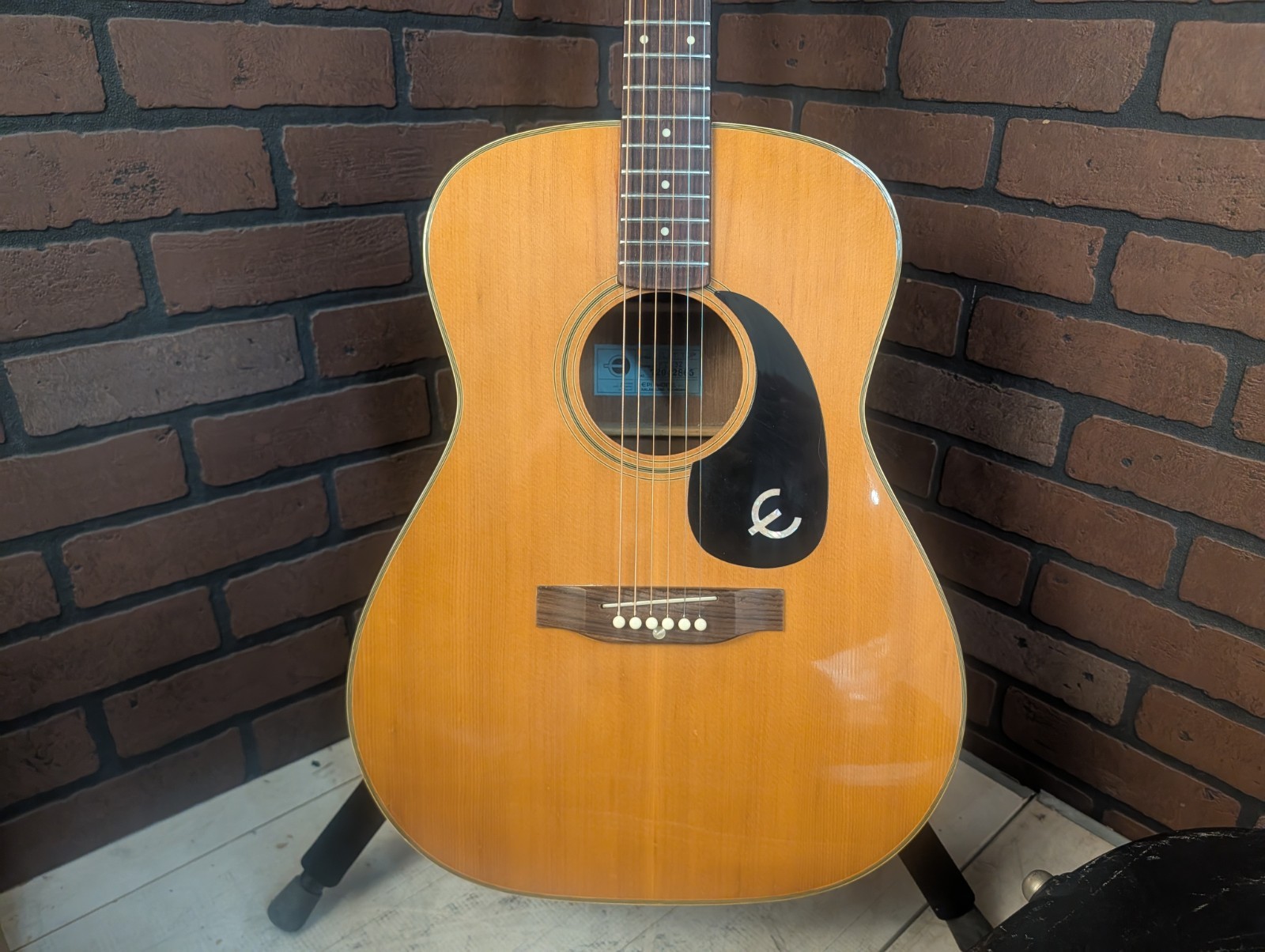 Epiphone FT-132 Acoustic Guitar Made in Japan Blue Label - 1972