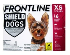 Frontline Shield For Dogs XS | Pink | 5-10lbs | 6 doses GENUINE!!!