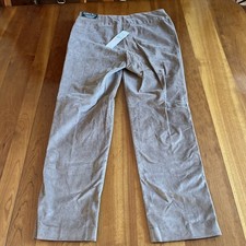 Alfred Dunner Beige Corduroy Elastic Waist Pants Size 10 Modern Fit Pull On