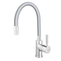 Graue KüChenarmatur SpüLtischarmatur KüChen Wasserkran Wasserhahn - Flex Auslauf