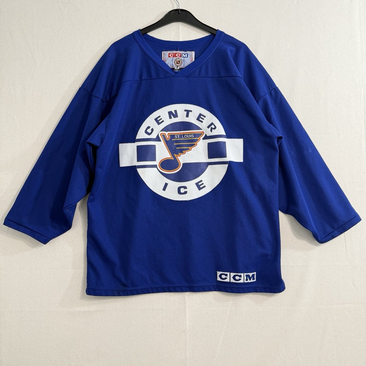Vintage St Louis Blue Size Medium Center Ice Practice Hockey