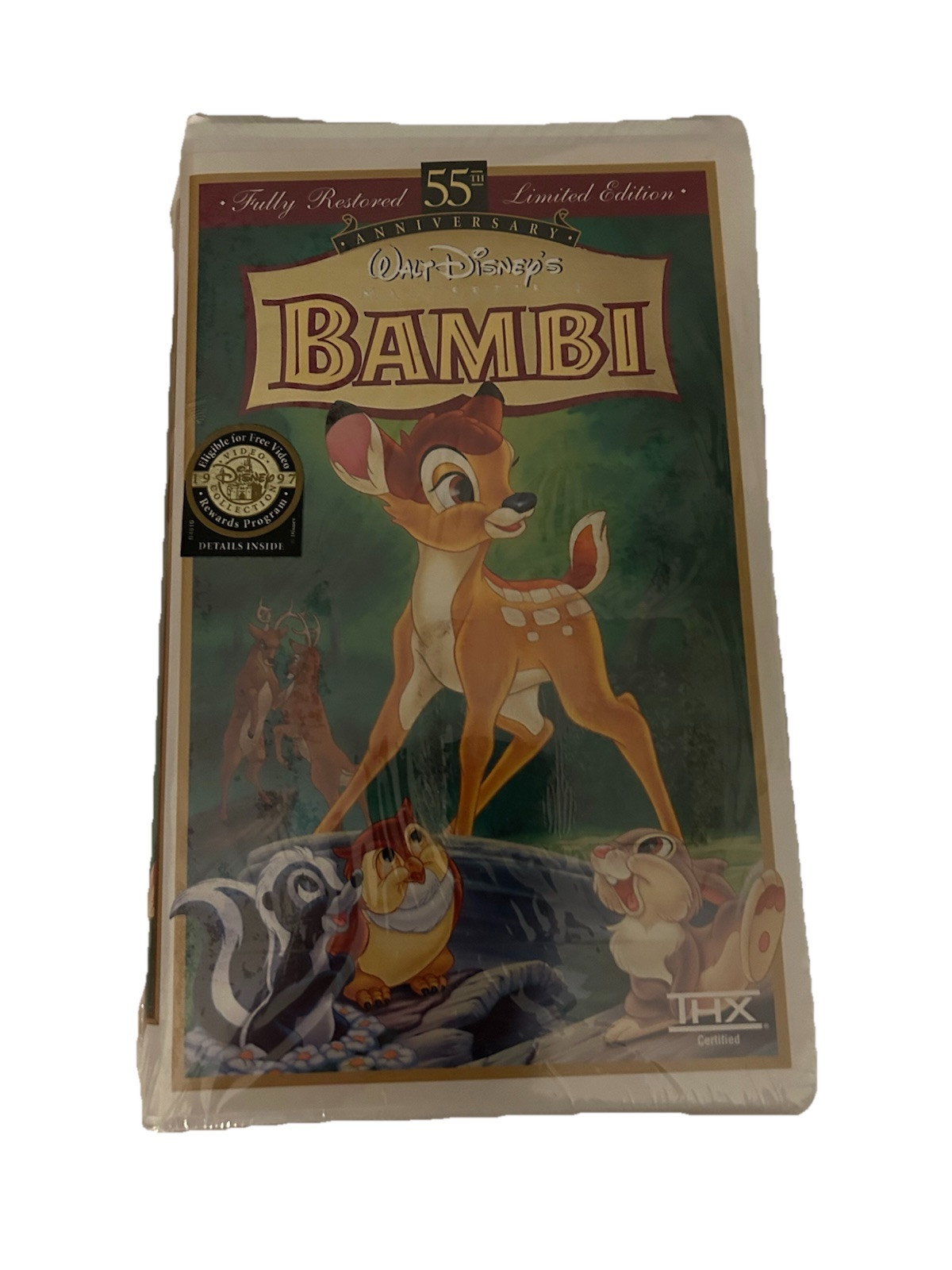 New Sealed Bambi VHS 1997 55th Anniversary Fully Restored Limited Edition